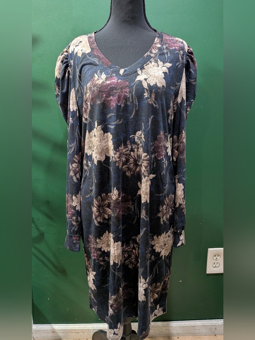 LuLaRoe Navy Floral Dress